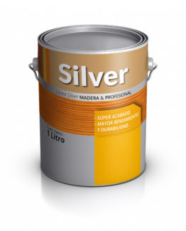 Pintura para Madera Lata de pintura para maderas. Silver Pinturas.