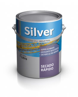 Secado Rápido Lata de pintura de secado rápido. Silver Pinturas.